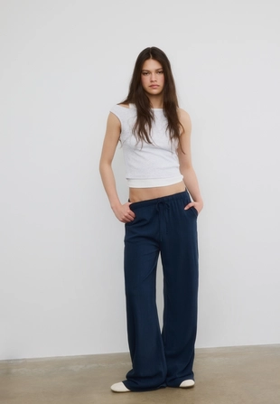 Прямые брюки под льняной- Заказать в России