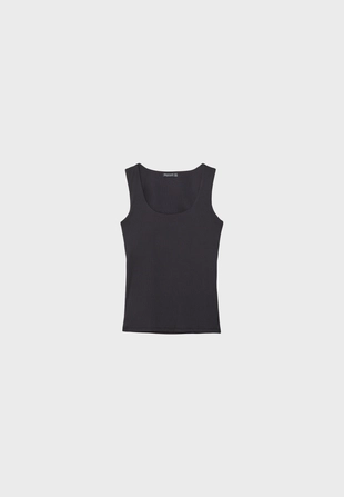 Майка из полиамида с широкими бретелями- Заказать в России