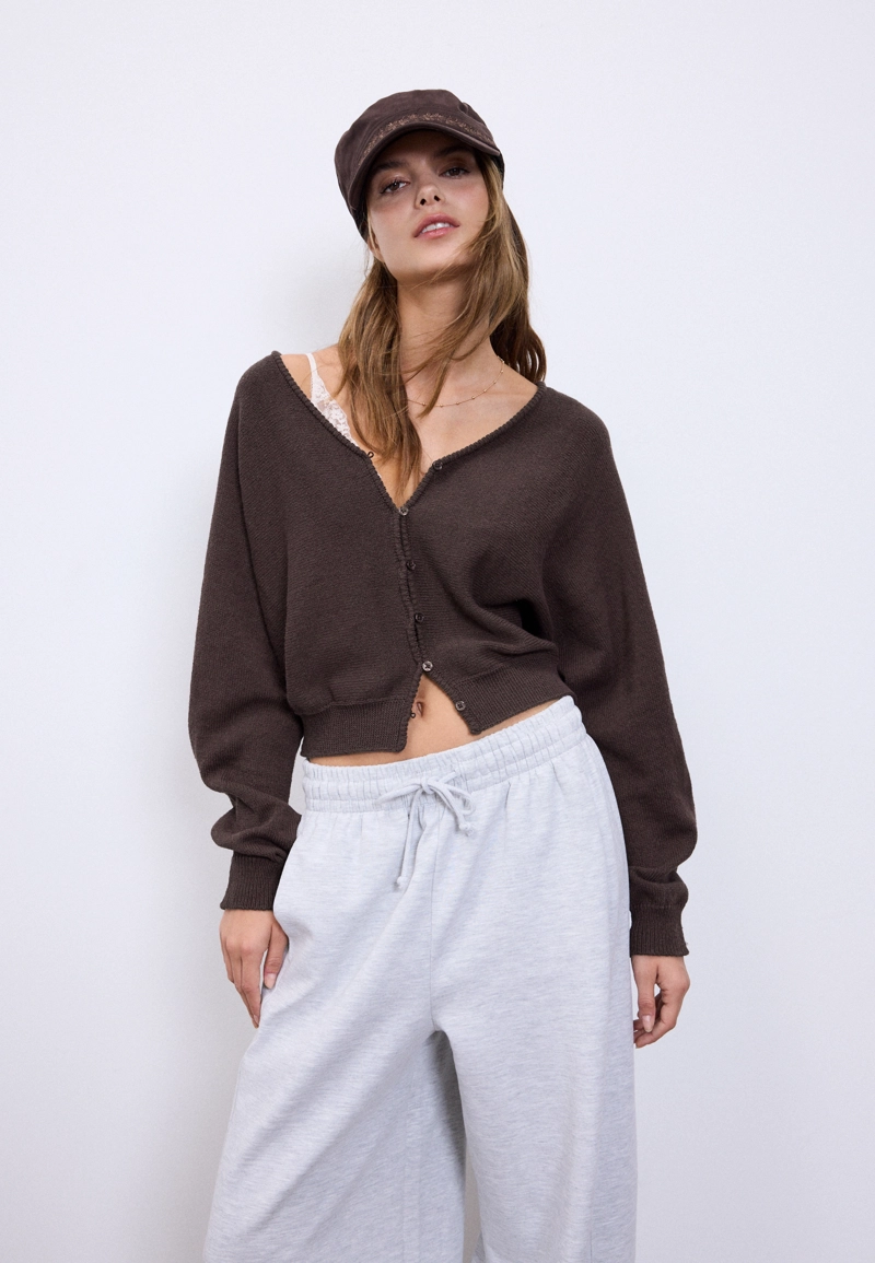 Кардиган с рукавами «летучая мышь»