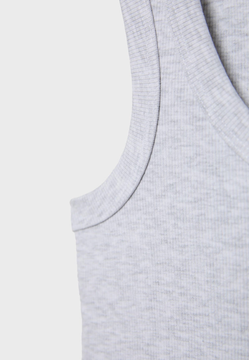 Майка-борцовка в рубчик из хлопка