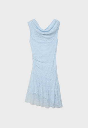 Асимметричное кружевное платье- Заказать в России