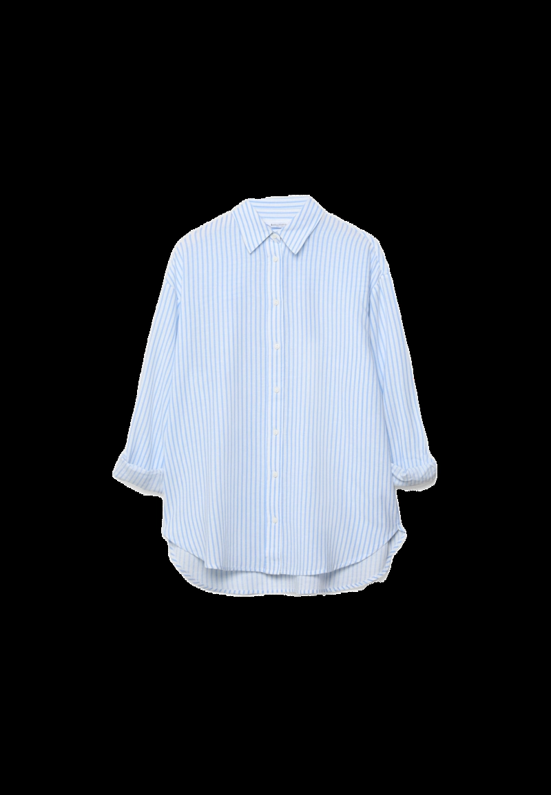 Рубашка под льняной эффект