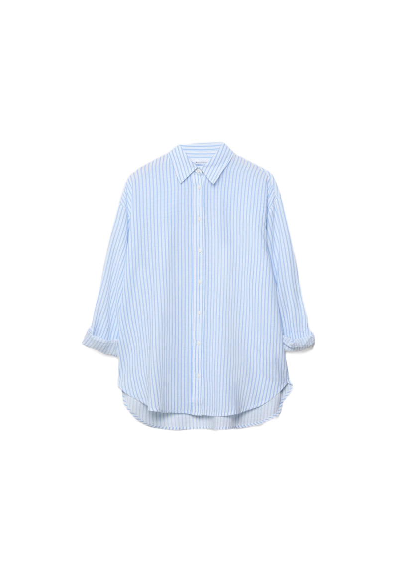 Рубашка под льняной эффект