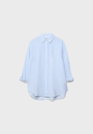 Рубашка под льняной эффект- Заказать в России