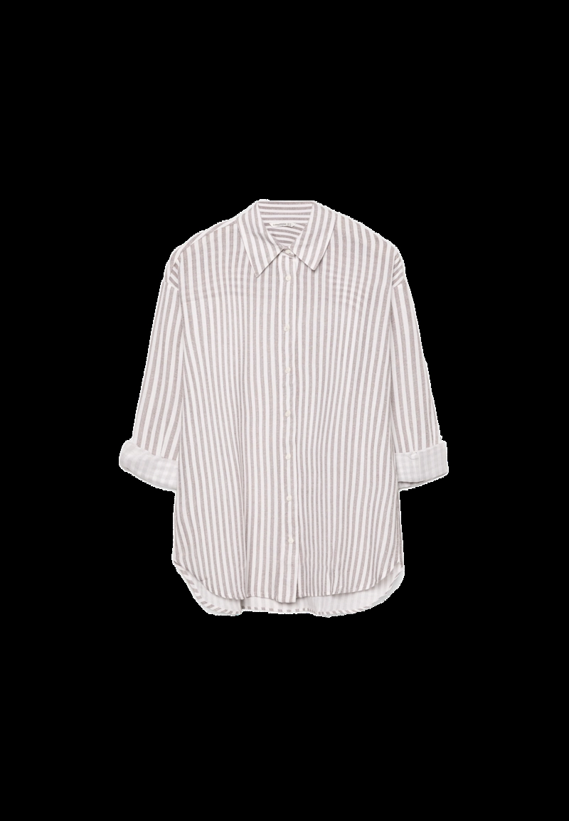 Рубашка под льняной эффект