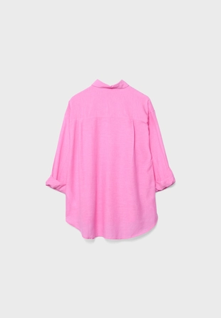 Свободная рубашка под лен- Заказать в России