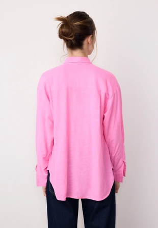 Свободная рубашка под лен- Заказать в России