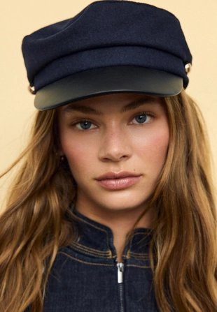 Морская кепка из двух материалов- Заказать в России