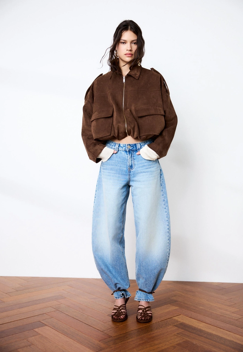 Джинсы barrel fit