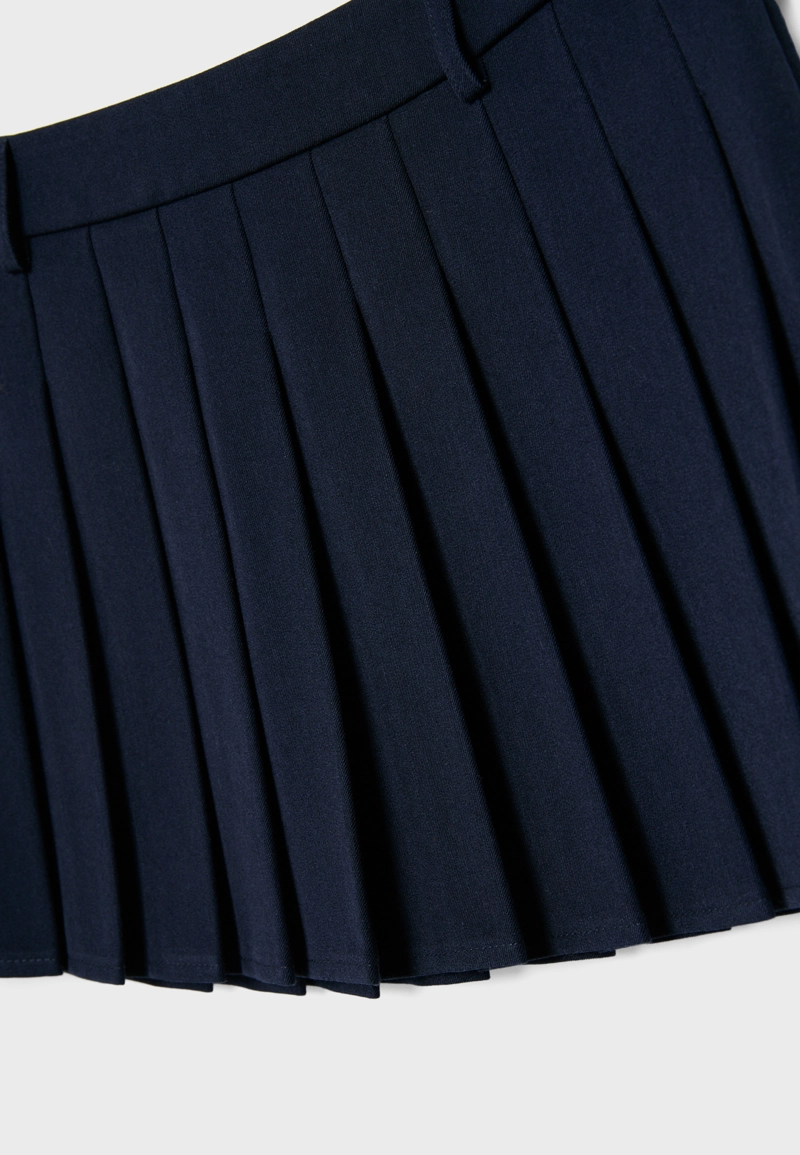 Мини-юбка со складками