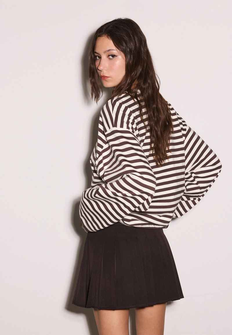 Мини-юбка со складками