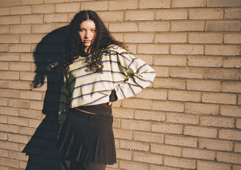 Мини-юбка со складками