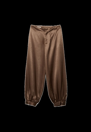 Атласные брюки-баллоны- Заказать в России