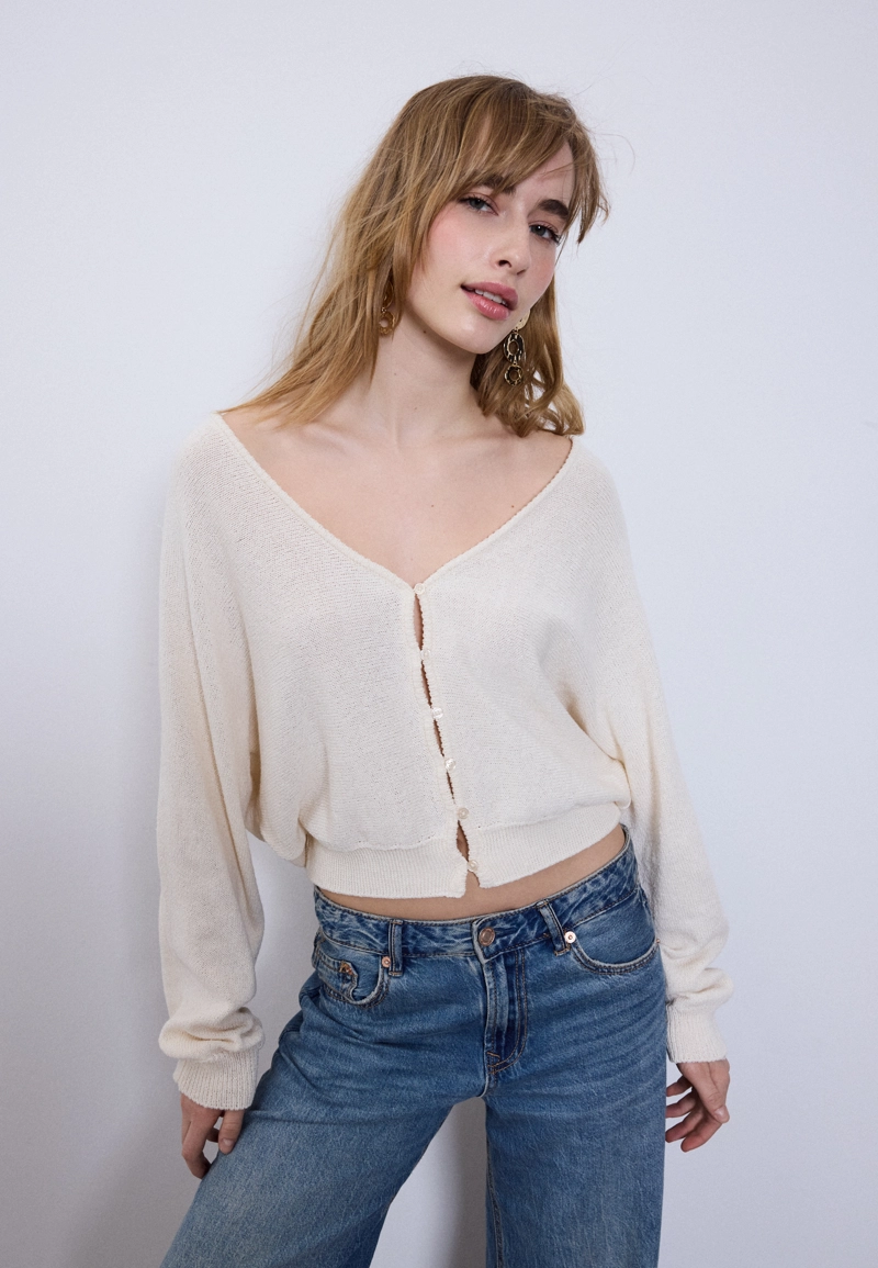 Кардиган с рукавами «летучая мышь»