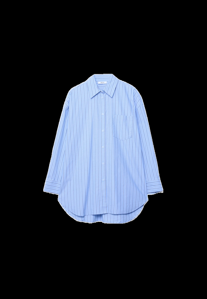 Рубашка оверсайз в полоску