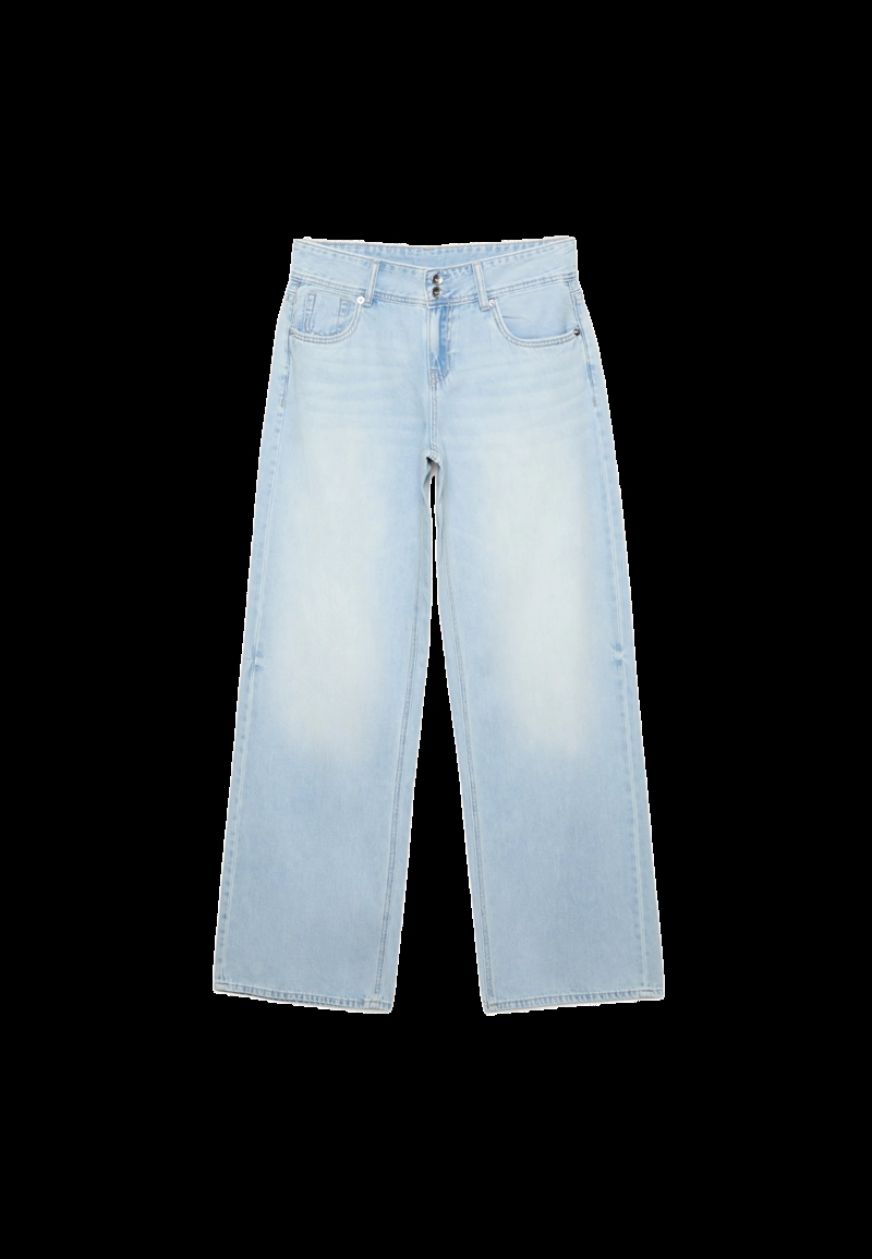 Джинсы с низкой посадкой на двух пуговицах