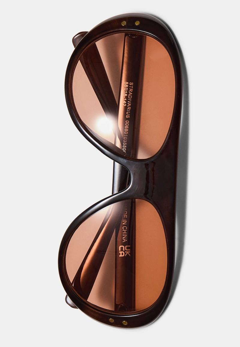 Круглые очки с декоративной отделкой