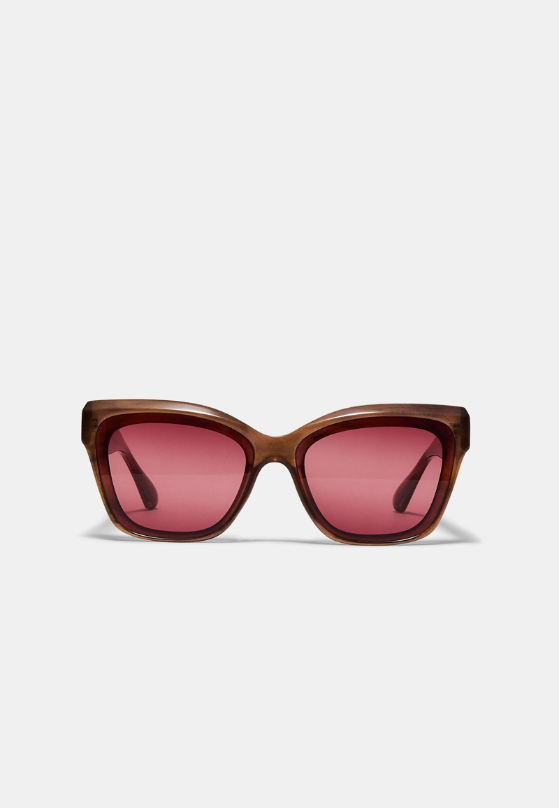 Квадратные очки из ацетата целлюлозы со стеклом