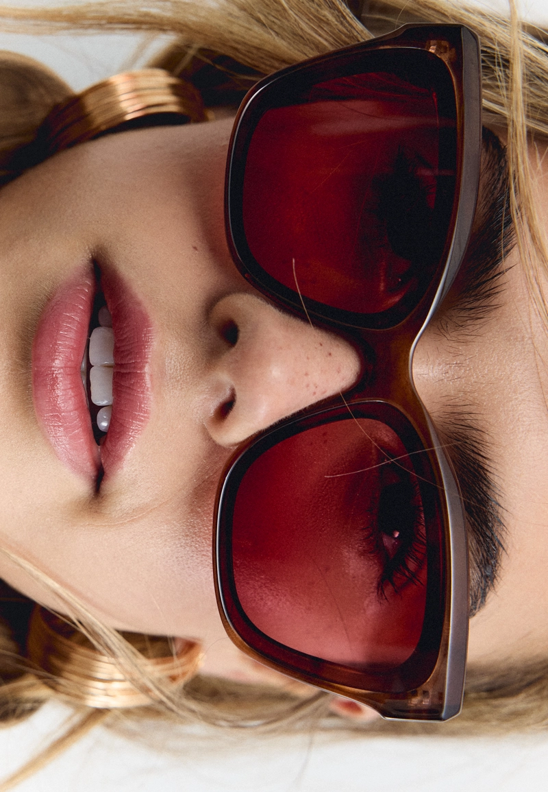 Квадратные очки из ацетата целлюлозы со стеклом