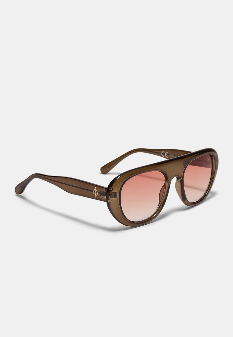 Круглые очки в пластиковой оправе