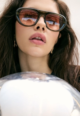 Круглые очки в пластиковой оправе- Заказать в России