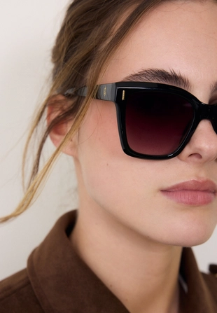 Квадратные очки «кошачий глаз» в пластиковой оправе- Заказать в России