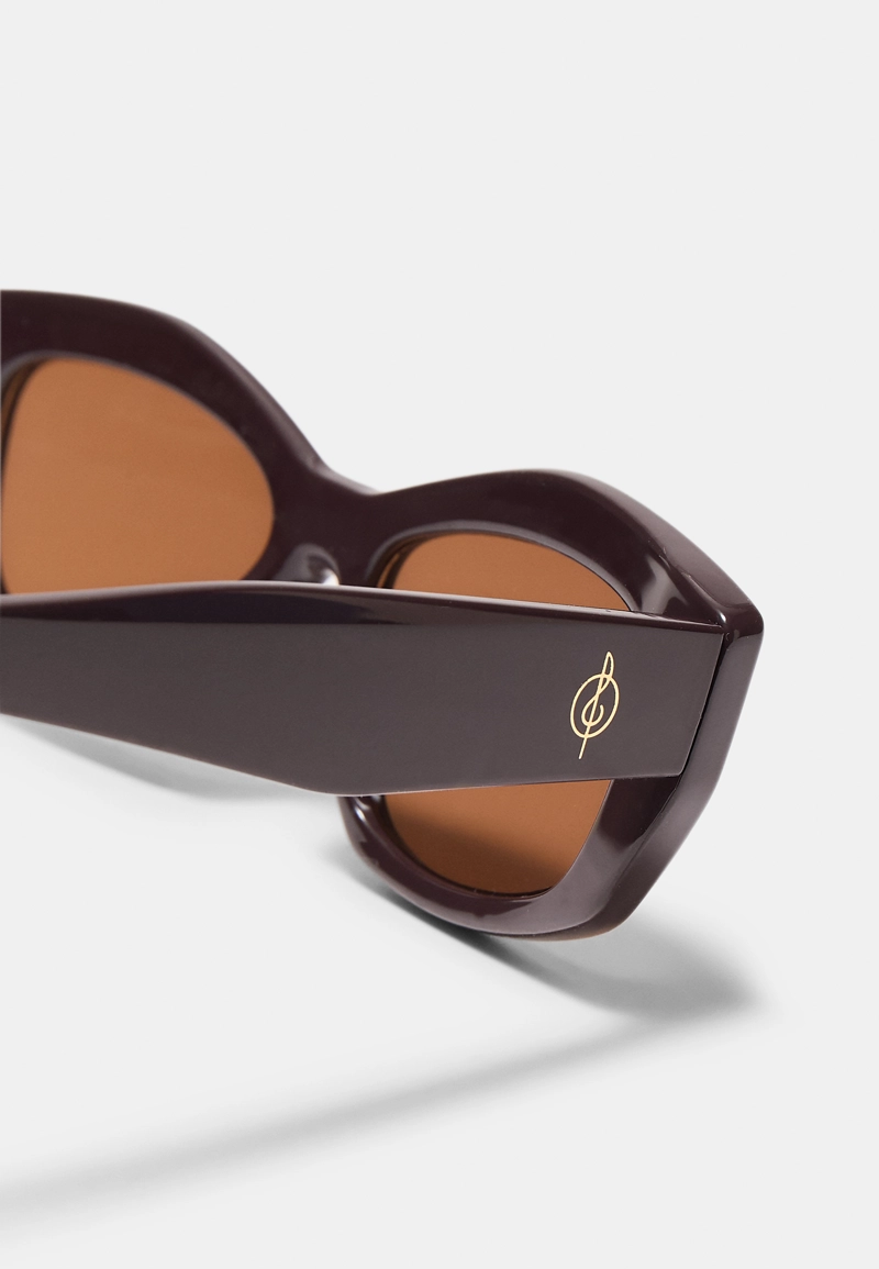 Шестиугольные очки в оправе из ацетата