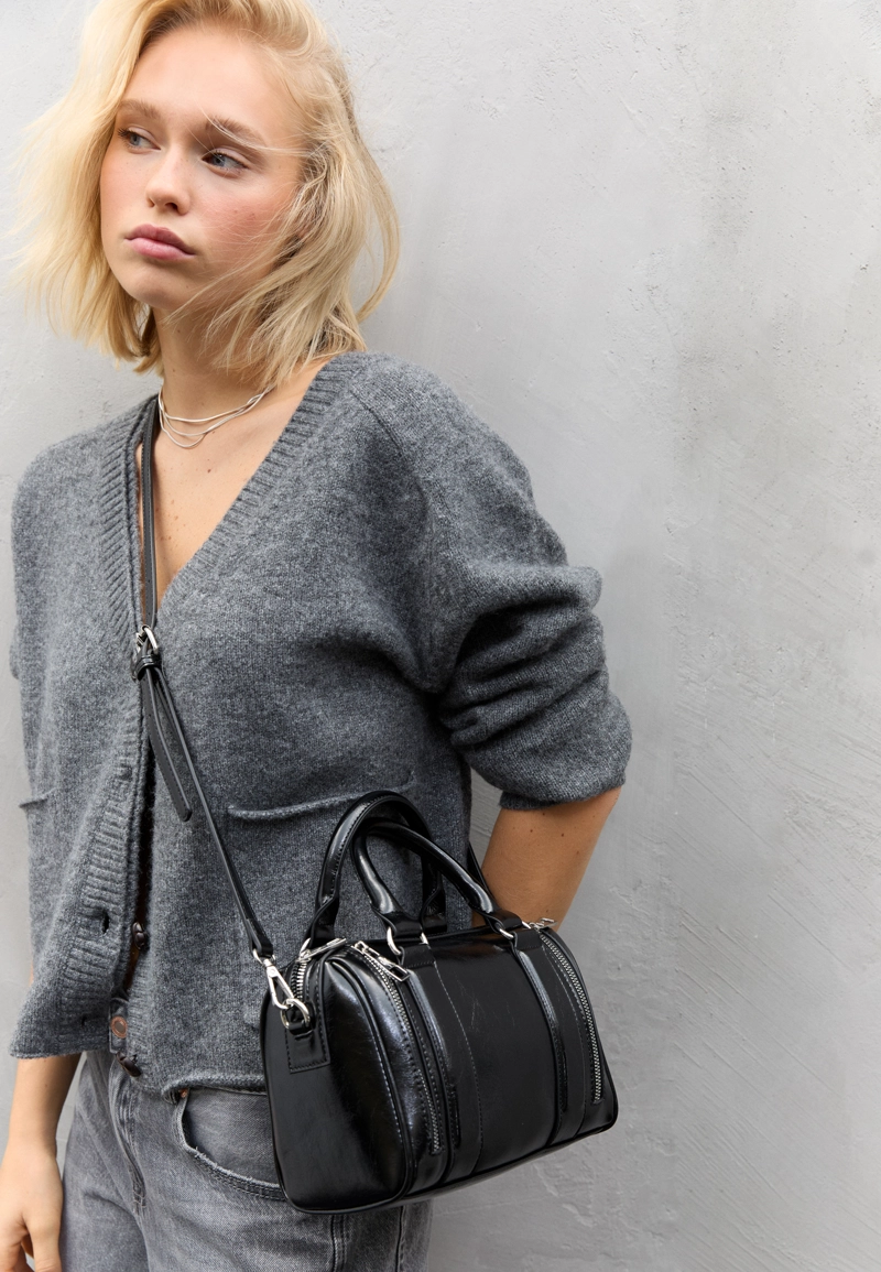 Сумка из искусственной кожи на молнии