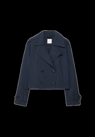 Укороченный двубортный тренч- Заказать в России