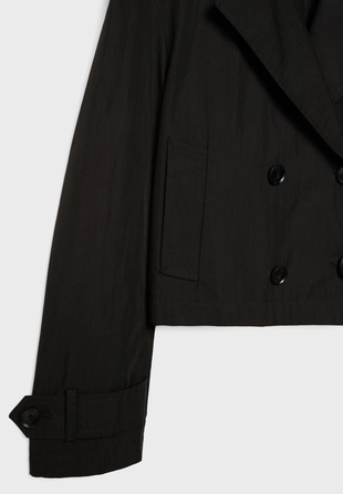 Укороченный двубортный тренч- Заказать в России