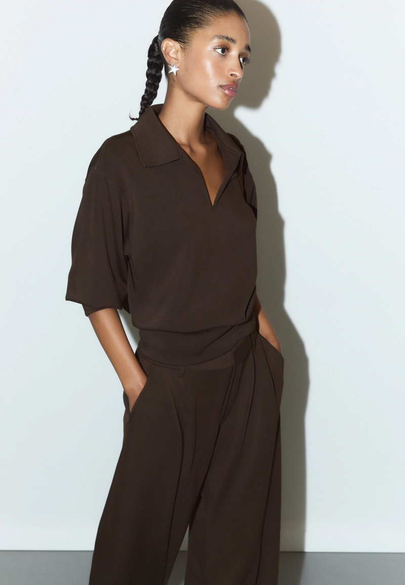 Брюки классические из мягкой ткани