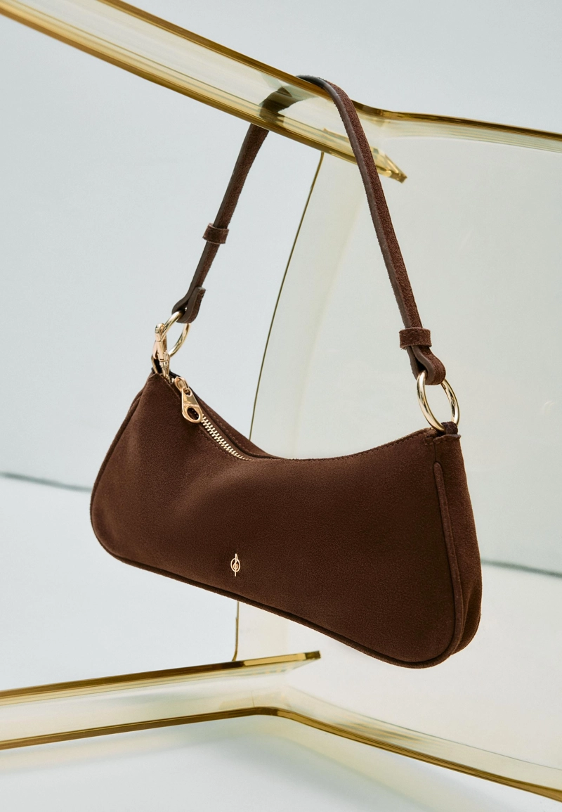 Сумка-полумесяц из 100% кожи