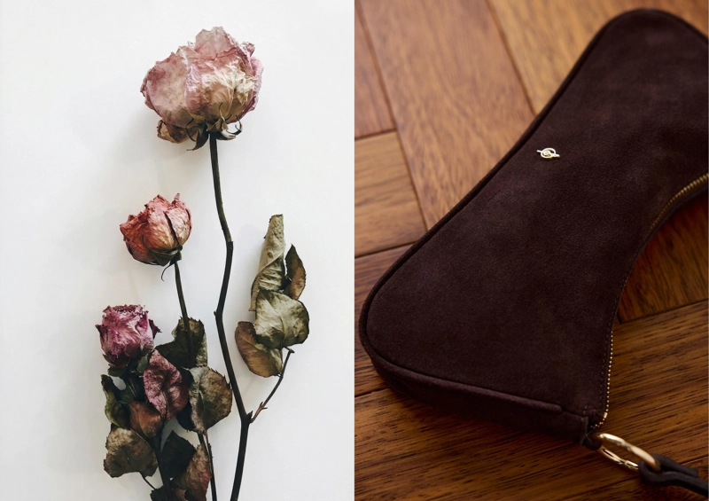 Сумка-полумесяц из 100% кожи