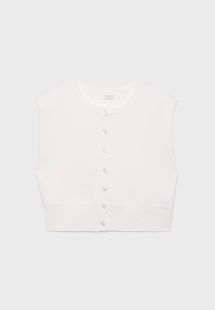 Вязаный жилет с подплечниками- Заказать в России