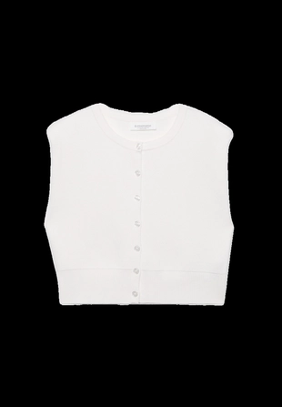 Вязаный жилет с подплечниками- Заказать в России