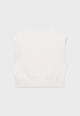 Вязаный жилет с подплечниками- Заказать в России