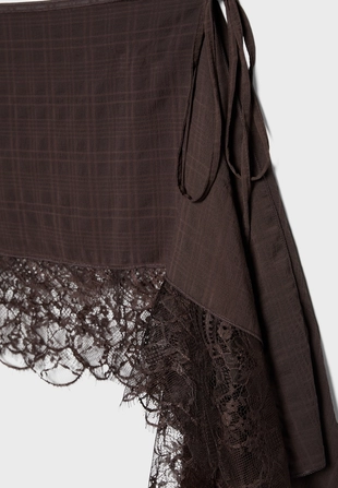 Длинное парео в клетку- Заказать в России