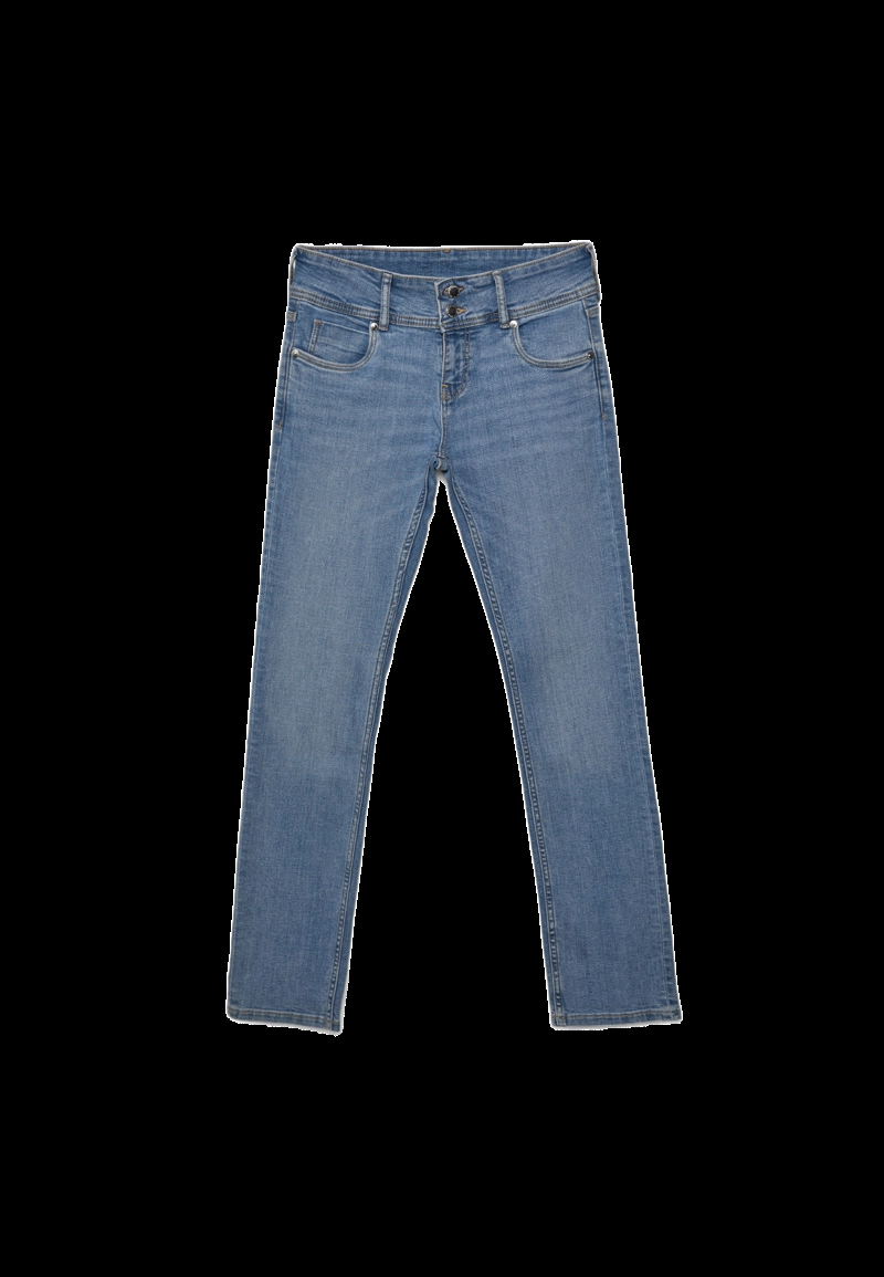 Зауженные джинсы с низкой посадкой