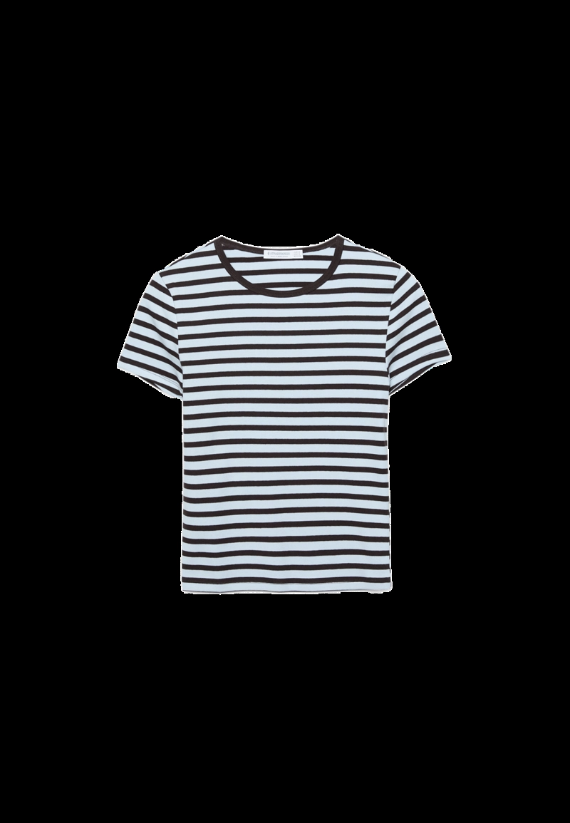 Базовая футболка зауженные в полоску