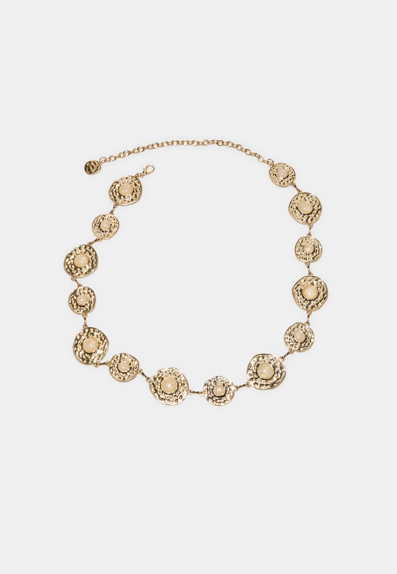 Двухцветный металлический ремень