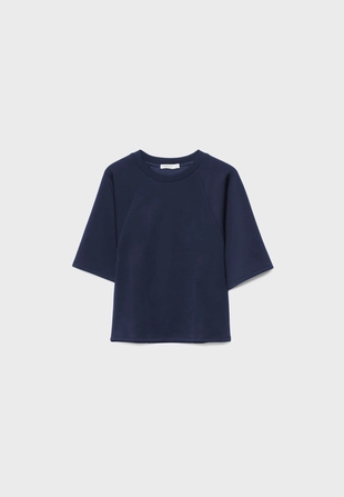 Футболка с короткими рукавами и мягкой на ощупь тканью- Заказать в России