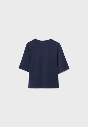 Футболка с короткими рукавами и мягкой на ощупь тканью- Заказать в России