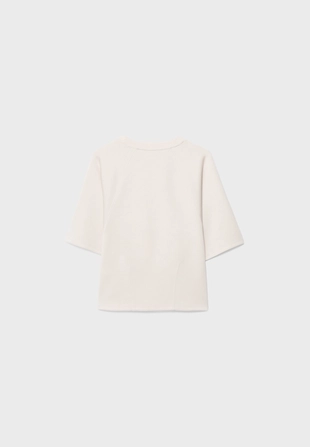 Футболка с короткими рукавами и мягкой на ощупь тканью- Заказать в России