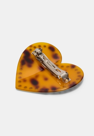 Заколка для волос «сердце» с заклепками- Заказать в России