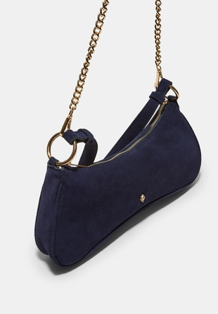 Сумка-полумесяц из 100% кожи- Заказать в России