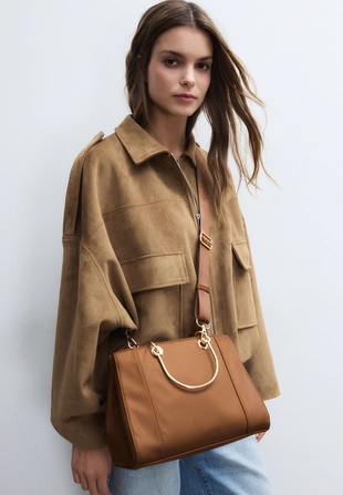 Сумка-тоут с металлической ручкой- Заказать в России