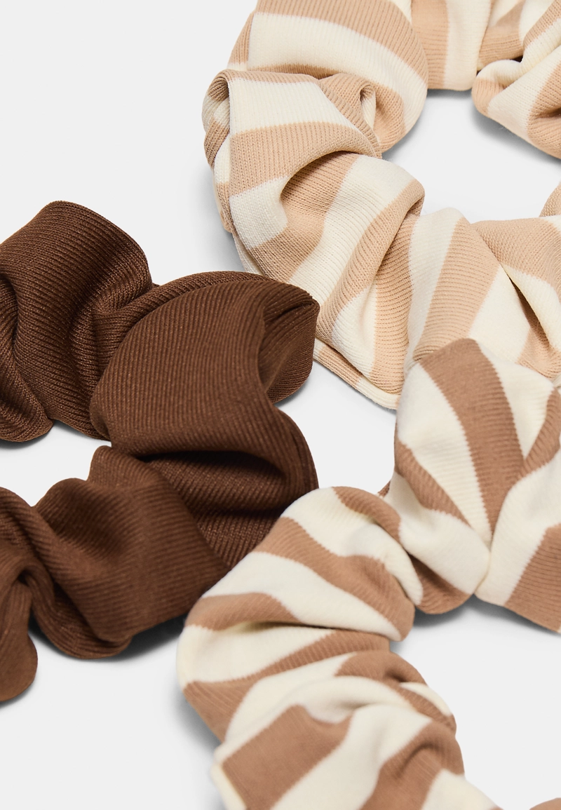 Набор из 3 резинок для волос в полоску
