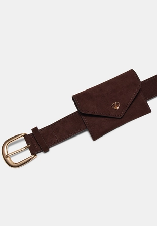 Ремень с аппликацией-кошельком- Заказать в России