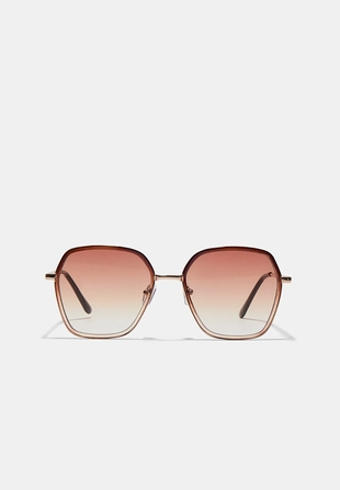 LARGE SQUARE METAL SUNGLASSES- Заказать в России