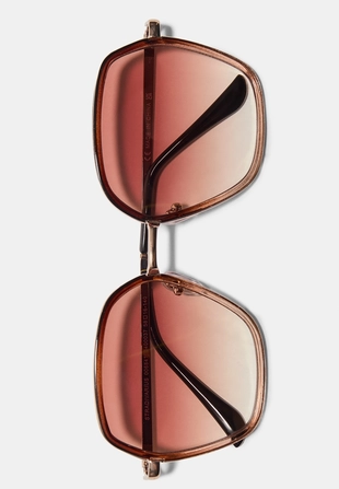 LARGE SQUARE METAL SUNGLASSES- Заказать в России